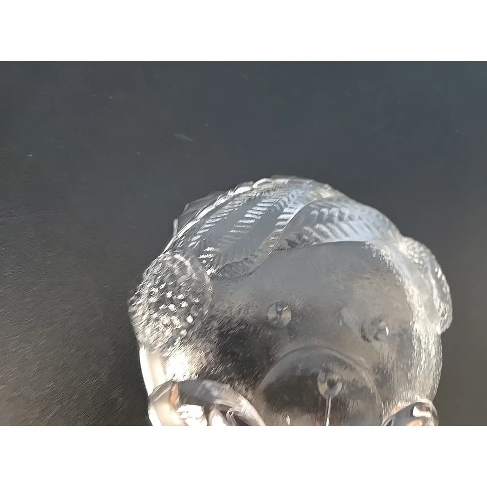 LN‎ Studio Nova Mikasa crystal candy nut jewelry dish Teddy Bear santa hat 5.5